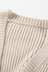 Open Front Cable Sleeve Long Cardigan